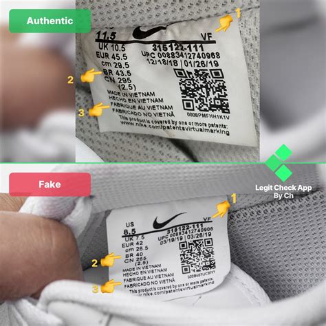 how can you tell if a nike shoe is fake|how to check if nikes are genuine.